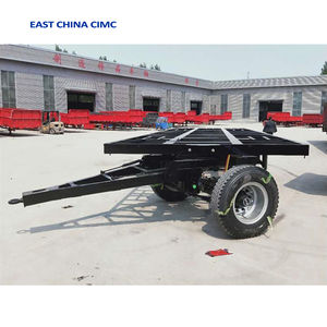 2 ejes 8 ruedas 25 toneladas de remolque de camión plano con <span class=keywords><strong>Dolly</strong></span> vinculado para la venta caliente - Product Image 5