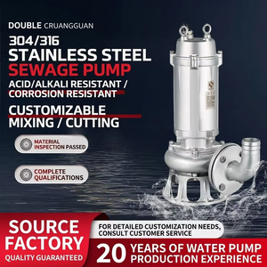 <span class=keywords><strong>Pompe</strong></span> submersible pour <span class=keywords><strong>eaux</strong></span> <span class=keywords><strong>usées</strong></span> 3HP 80mm DN WQ entièrement en acier inoxydable pour fosse septique et sous-sol, fonctionnement silencieux, faible <span class=keywords><strong>bruit</strong></span>, débit <span class=keywords><strong>de</strong></span> 40m3/h, hauteur <span class=keywords><strong>de</strong></span> refoulement <span class=keywords><strong>de</strong></span> 9m - Product Image 5