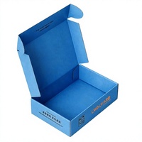 Boîtes d'expédition en carton ondulé personnalisées avec logo imprimé en couleur recto-verso pour vêtements de boutique