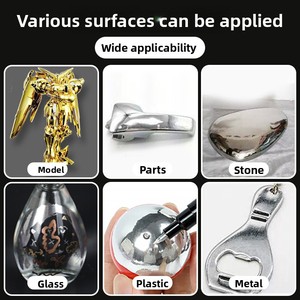 Chrome Marker <strong>Pen</strong> Mirror Metal Electroplating DIY Gundam Model <strong>Repainting</strong> Permanent Waterproof Fadeless Paint <strong>Pen</strong> - Product Image 4