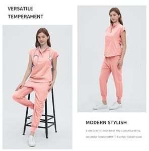 Woven Dobby Fabric Short-Sleeved Scrub <strong>Suit</strong> Accessories for Pet Hospitals Dentists Surgical Nurses Medical Staff-ODM <strong>Supply</strong> - Product Image 6