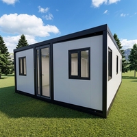 Maison conteneur extensible standard AU 40 pieds, modulaire traditionnelle, mobile, en panneaux sandwich EPS préfabriqués, pour hôtel, appartement, 2, 3 ou 4 chambres