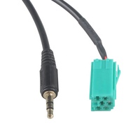 Adaptateur pour câble Audio stéréo de voiture, 3.5mm, entrée AUX, câble Audio pour Renault