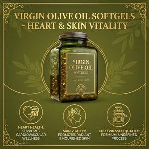 Cápsulas <span class=keywords><strong>de</strong></span> Aceite <span class=keywords><strong>de</strong></span> Oliva Virgen 7000mg Omega 9 - Apoyo para la Salud Cardiovascular, OEM Disponible - Product Image 2