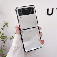 Moskado — coque de téléphone portable miroir, étui résistant aux chocs pour samsung galaxy z flip 3, nouvelle collection