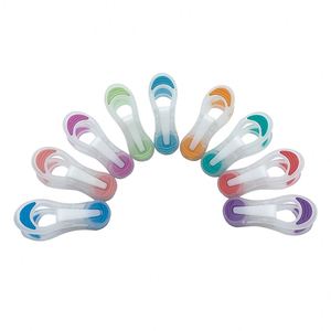 18pcs/bag <b>Plastic</b> Clothes Clip 7.0cm Colored Heavy Duty Clothes Pegs Spring Not Rusty Powerful Living Room Clothes Drying - Product Image 3