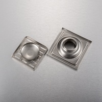 Vente directe usine – Grille de drain de douche carrée 10x10cm en acier inoxydable 304 poli pour salle de bain