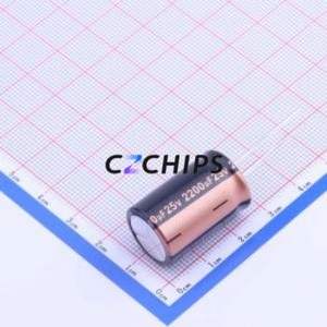 ตัวเก็บประจุอิเล็กโทรไลต์อะลูมิเนียมแบบ Through-Hole รุ่น RXW222M1EBK-1625 ขนาด D16xL25 มม. 2200uF 20% 25V 2.555A-100kHz - Product Image 2