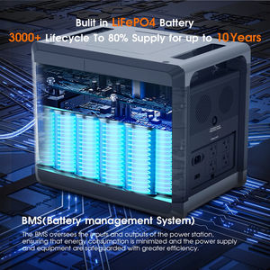 AL-L alimentation Mobile 220v 2400w centrale électrique Portable 2160WH fournitures de Camping batterie auxiliaire Lifepo4 pour Camping en plein air - Product Image 5