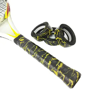 Blue Ridged Overgrips for Sports Rackets, Free Samples Best Quality Custom Tacky Tennis Non-slip Padel Beach Tennis Grip