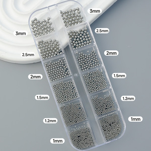 ลูกปัดตกแต่งเล็บ สีทอง สีเงิน สีโรสโกลด์ ลูกปัดคาเวียร์ขนาดเล็ก ลูกบอลโลหะ 3 มิติ พร้อมลูกปัดไมโครสำหรับตกแต่งเล็บ ชุดอุปกรณ์ตกแต่งงานฝีมือ DIY - Product Image 6