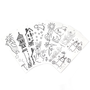 Paper Crafts Oem Custom Design Paintable Art Paper Bookmark Coloring Printing