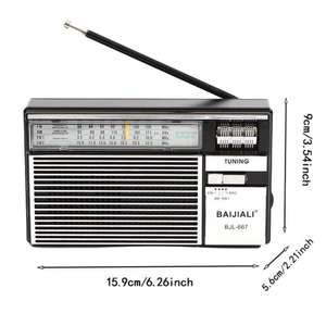 Altavoz de Alta Calidad con Sonido Potente BAIJIALI BJL-667 <span class=keywords><strong>Radio</strong></span> Multibanda FM AM SW <span class=keywords><strong>Radio</strong></span> Portátil con Perilla Independiente - Product Image 6
