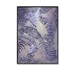 Cuadro al Óleo Pintado a Mano de Gran Tamaño, Estilo Wabi-Sabi, sobre Lienzo, Enmarcado, Texturizado, Arte Mural Moderno 3D - Product Image 6