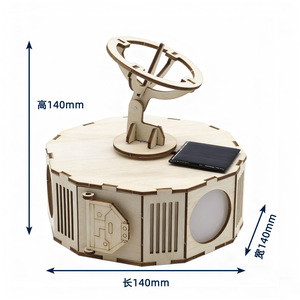 Kit de communication DIY en bois à énergie solaire pour enfants de 7 à 9 ans – Modèle de jouet scientifique éducatif - Product Image 4