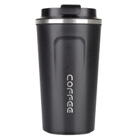 Gobelet à café isotherme en acier inoxydable avec couvercle et logo personnalisé