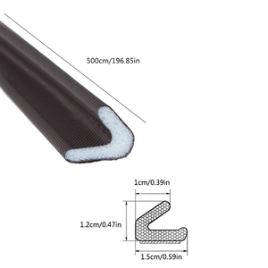 Bande d'isolation en forme de V imperméable pour grand écartement de porte, joint d'étanchéité pour porte de <span class=keywords><strong>garage</strong></span>, porte en bois, fenêtre - Product Image 4