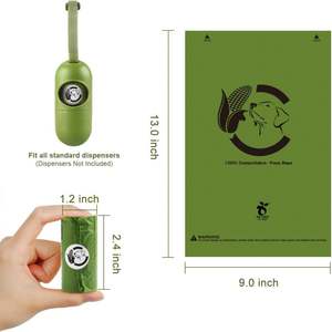 Sacs à déjections pour animaux de compagnie 100% biodégradables et compostables, logo personnalisé, sacs à crottes - Product Image 2