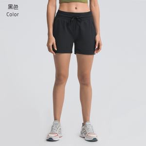 Shorts Deportivos de Cintura Alta para Mujer, Leggings para Correr, Elásticos, con Cordón, para Entrenamiento - Product Image 5