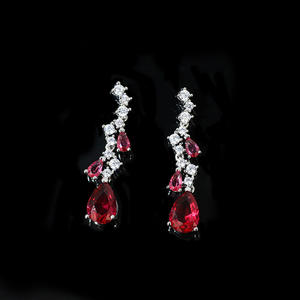 HIBRIDE简约设计声明珠宝套装女性婚礼全AAA立方锆石迪拜新娘珠宝套装派对礼品N-1231 - Product Image 4