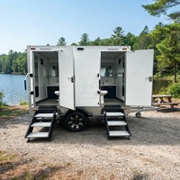 WC mobile extérieur portable robuste pour les chantiers de construction et la location d'événements