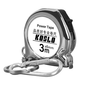 Casillas Power Tape Measure 3m x6mm Stainless Steel Portable Keychain Tape Measure for Promotional Use - Product Image 1