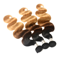 Tissage en lot body wave de 10 à 26 pouces — noble, cheveux naturels 4/27 non traités, vierges, couleur 1b 100%, vente en gros, usine