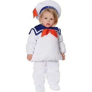 Vendita calda bambini adorabili Ghostbusters Stay Puft Costume di Halloween per neonati Babys