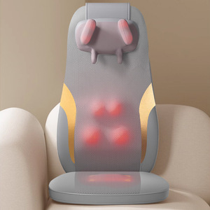 Coussin de massage pour le dos, le cou, les épaules et la taille, avec thérapie infrarouge, rechargeable par USB, 6 têtes de massage, technologie en tissu - Product Image 1