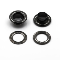 Produits de quincaillerie en gros 4 #   Œillets métalliques étanches en nickel noir de 8 mm pour sacs, vestes, vêtements et accessoires de sacs