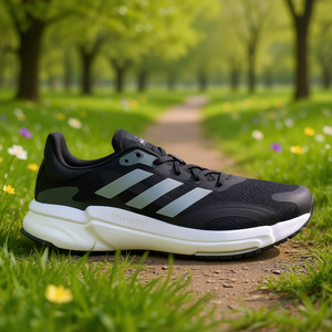 Adidas Solar Boost 3 <b>Men's</b> Running <b>Shoes</b> Black <b>Grey</b> Mesh Upper EVA Midsole Rubber Outsole Spring Season - Product Image 2