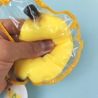 Ballon anti-stress en forme de banane à presser, en TPR, pour enfants de 5 à 7 ans