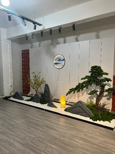 Vista del giardino paesaggistica intorno al paesaggio della casa pianta artificiale all'aperto con roccia - Product Image 5