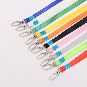 Lanière de badge de travail de 1 cm pour vente directe, avec boucle à crochet métallique, porte-nom et lanière d'exposition, cordon promotionnel haut de gamme pour marque - Product Image 5