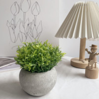 Bonsái pequeño en maceta Artificial Mini planta interior planta de plástico eucalipto planta verde para decoración del hogar