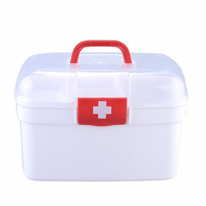 Botiquín de Primeros Auxilios Transparente, Caja de Medicamentos de Plástico, <span class=keywords><strong>Kit</strong></span> de Primeros Auxilios para el Hogar y la Escuela - Product Image 2