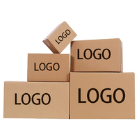 Boîtes d'emballage en carton ondulé rectangulaires auto-érectables pour tasses à café, design personnalisé, vente en gros