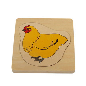 BO060 giocattoli educativi in legno <span class=keywords><strong>montessori</strong></span> di sviluppo del <span class=keywords><strong>Puzzle</strong></span> <span class=keywords><strong>Montessori</strong></span> di pollo - Product Image 2
