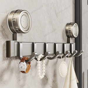 Lteng Suction Cup Wall Hook Heavy Duty <b>Clothes</b> Rack Entryway <b>Storage</b> Rectangle Shape - Product Image 3