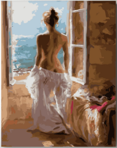 DIY peinture par numéros style moderne portrait féminin peinture numérique pour la décoration de la maison <span class=keywords><strong>art</strong></span> - Product Image 2