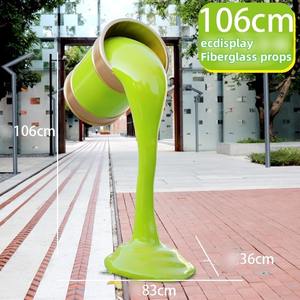 Reçine fiberglas heykel boya kovası fiberglas sahne heykelleri alışveriş merkezi Plaza için - Product Image 3