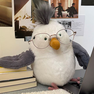 Nuovo Peluche Jelly Cat Chipper Seagull Super Morbido, Giocattolo Imbottito, Accessorio per Vacanze, Compagno per Patatine Fritte, Spiaggia <span class=keywords><strong>e</strong></span> Mare - Product Image 1