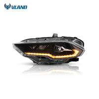 VLAND — phare pour Mustang 2018 à 2021, feu avant LED pour Ford, accessoires d'éclairage automatique, combinaison séquentiel, vente en gros