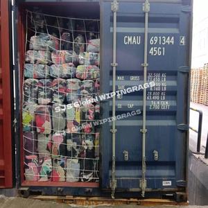 Trapos de limpieza industriales de algodón 100% reciclado de colores mixtos, trapos de limpieza de algodón cortado - Product Image 1