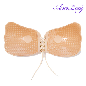 Soutien-gorge adhésif push-up 3/4 sans armatures, sans bretelles, sexy, liftant, couleur chair, avec support mammaire en silicone invisible pour <span class=keywords><strong>femme</strong></span> - Product Image 5