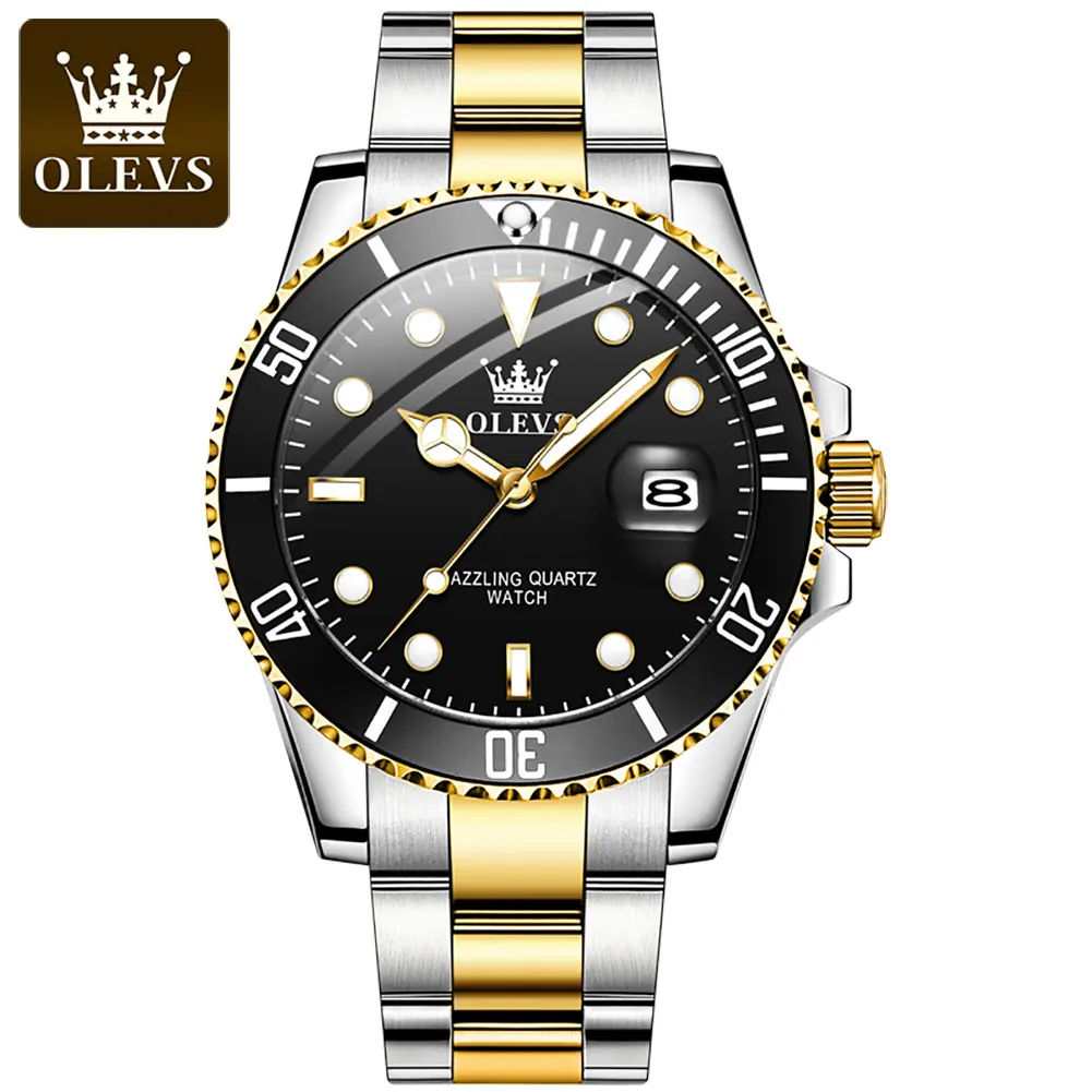 Luxury Brand OLEVS 5885 Men Business Wrist Watch Men Fashion Business Chronograph Quartz Watch Supplier in China