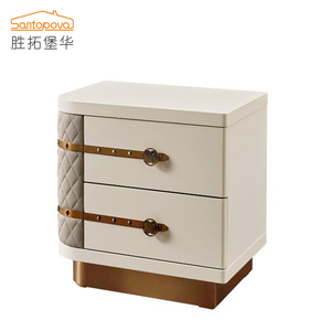 Moderne Importierte buche holz Holz nachttisch 2 schubladen Schlafzimmer Nacht Stehen - Product Image 1