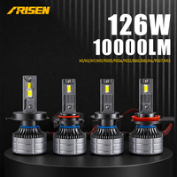 Ampoule de phare LED CSP 12000LM 55W 6000K blanc froid H4 9003, kit de conversion de remplacement halogène pour phare de voiture, faisceau haut et bas