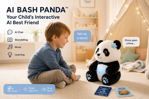 Peluche de Panda Reconfortante y Alegre con Corazón LED de Poliéster para Fiestas, Compañero de Abrazos y Amor - Product Image 4