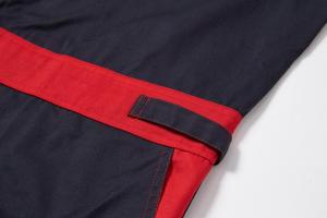 Combinaisons de travail à manches longues, combinaisons de mécaniciens, combinaisons à deux tons rouge et noir avec ceinture - Product Image 6